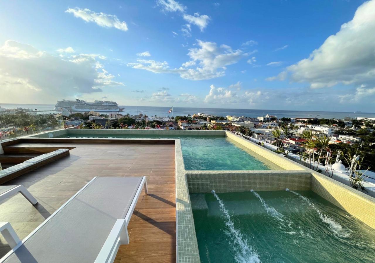 Brand New Condo With Rooftop Pool كوزوميل المظهر الخارجي الصورة
